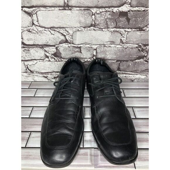 Rockport Adiprene Black Leather Oxfords Lace Up Casual Shoes Men’s Sz 11 US/45EU - Picture 11 of 16